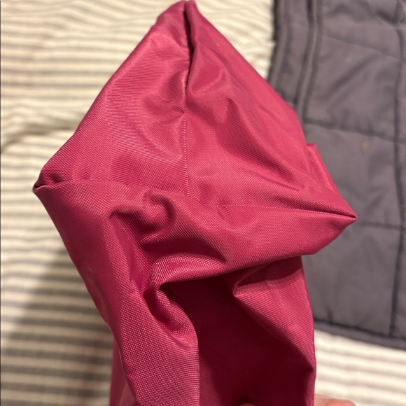 Longchamp Fuchsia Tote with Brown Handles - Picture 3 of 5